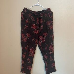 Garnet Hill Tencel Floral Pants